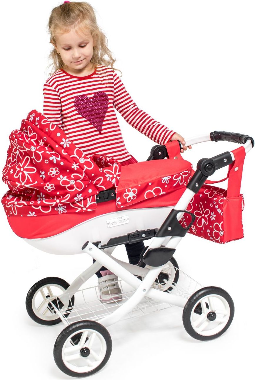 JASMINE Kočárek pro panenky Jasmine Kids 19 růžové květy - obrázek 8