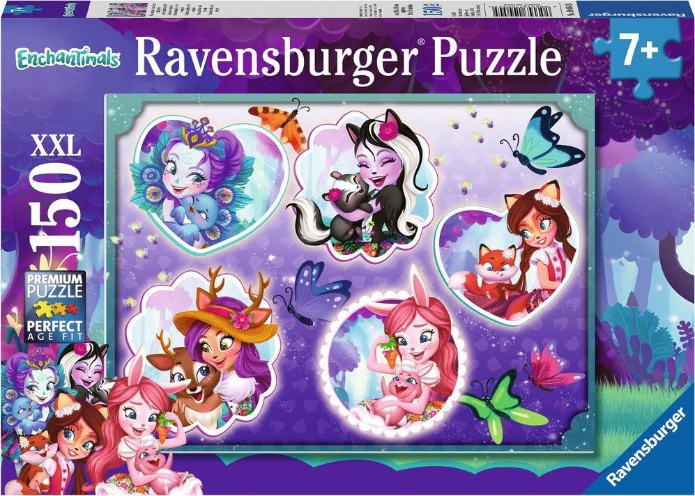 RAVENSBURGER Puzzle Enchantimals a přátelé XXL 150 dílků - obrázek 2