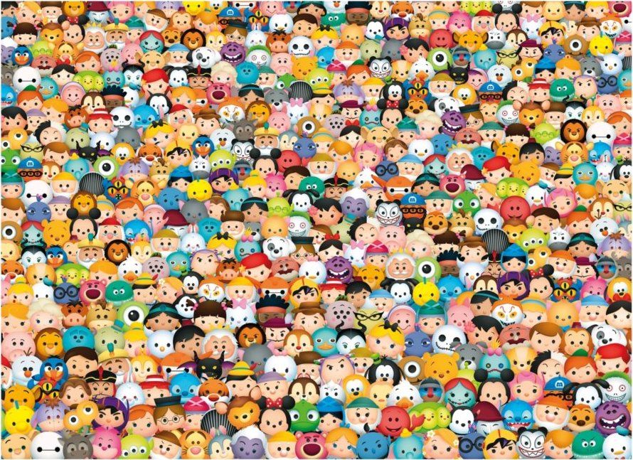 CLEMENTONI Puzzle Tsum Tsum: Impossible 1000 dílků - obrázek 1