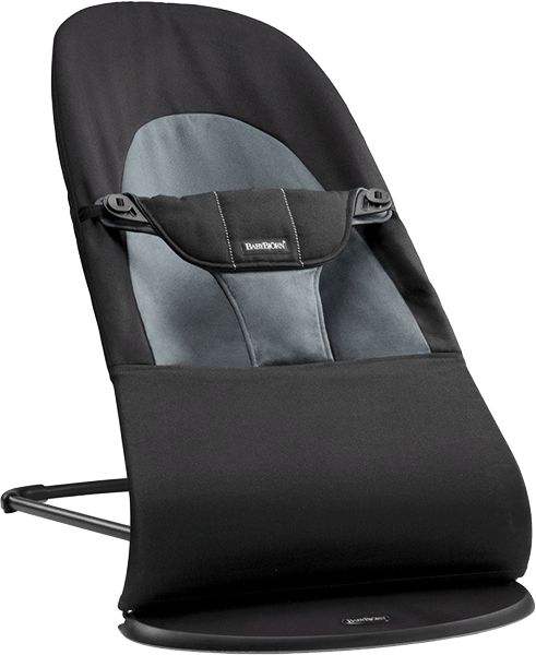 BABYBJÖRN Lehátko Balance Soft – Black/Dark Grey - obrázek 1