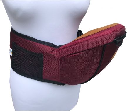 MATTELA HIPSEAT BOB - ergonomické poponášedlo, Burgundy Red - obrázek 1