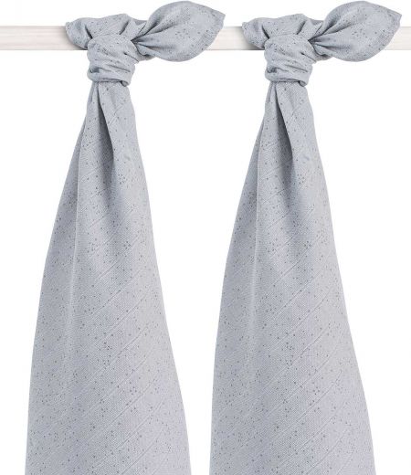Jollein Osušky balení 2ks - cena za balení, MINI DOTS MIST GREY - obrázek 1