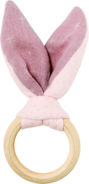 Nattou Kousátko dřevěné PURE PINK - obrázek 1