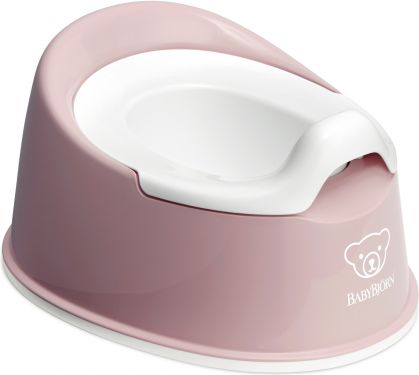 Baby Björn Nočník Smart Powder Pink/White - obrázek 1