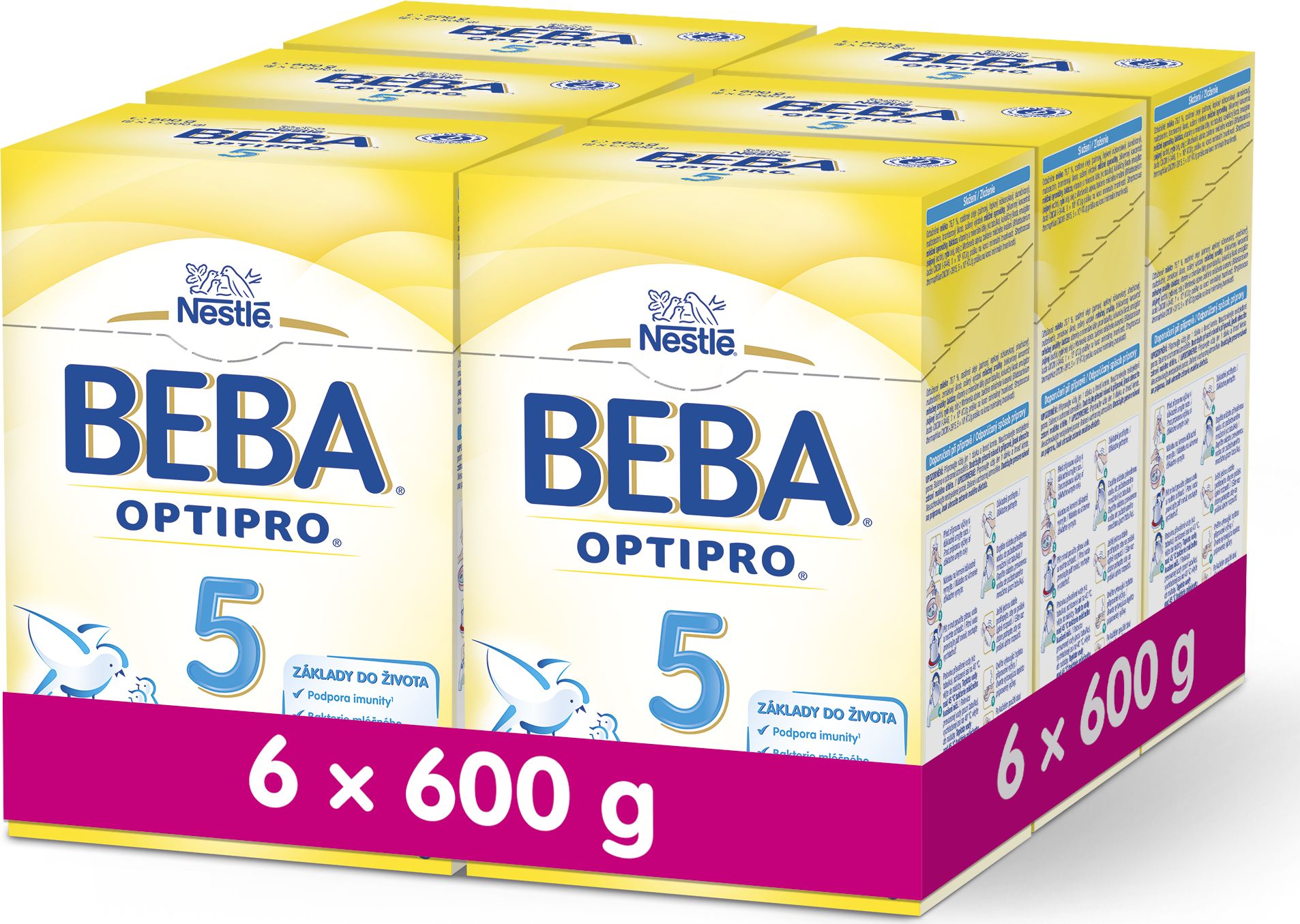 6x BEBA OPTIPRO 5 (600 g) - kojenecké mléko - obrázek 1