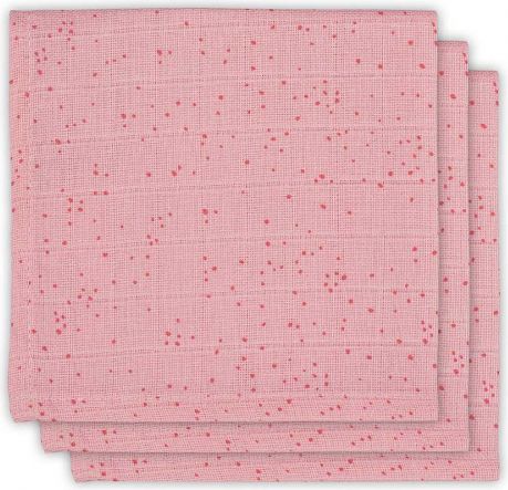 Jollein Ručníček 3ks - cena za balení, MINI DOTS BLUSH PINK - obrázek 1
