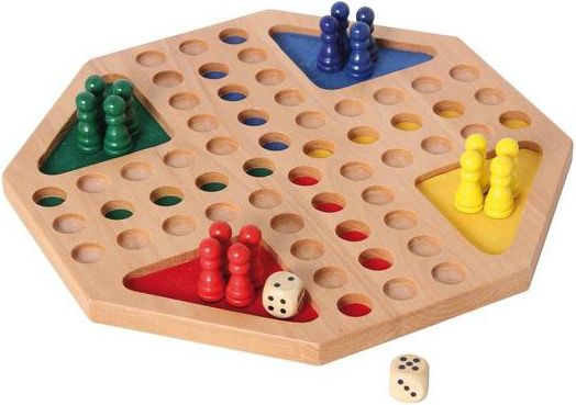 Člověče nezlob se - LUDO - osmiúhelník hluboké - obrázek 1