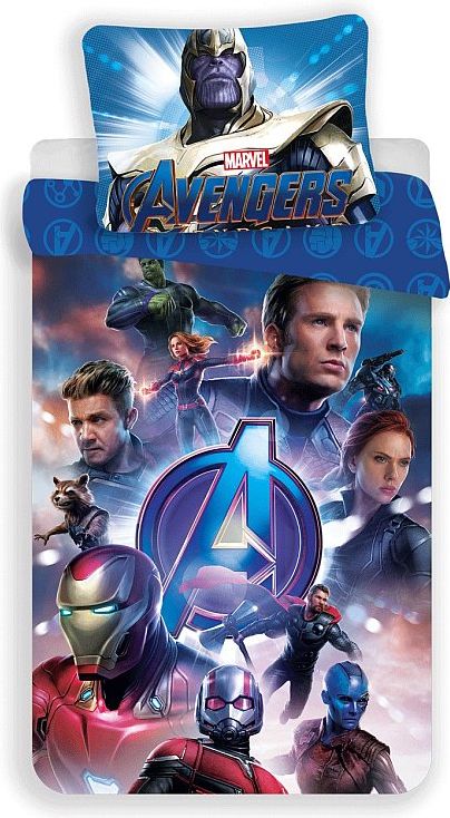 JERRY FABRICS Povlečení Avengers Endgame 100% Bavlna 140/200, 70/90 cm - obrázek 1