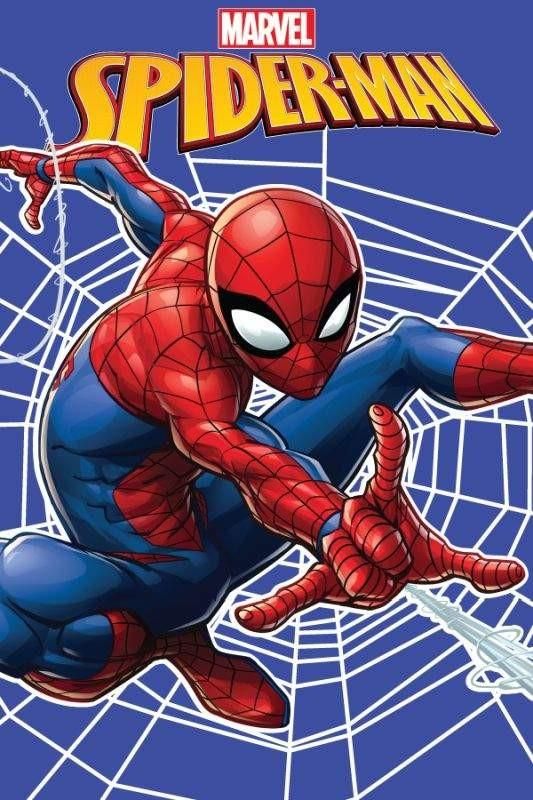 JERRY FABRICS Fleece deka Spiderman web Polyester, 100/150 cm - obrázek 1