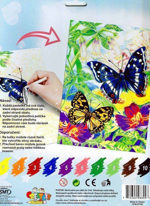 ARTLOVER Malování pastelkami - Motýlci - obrázek 2