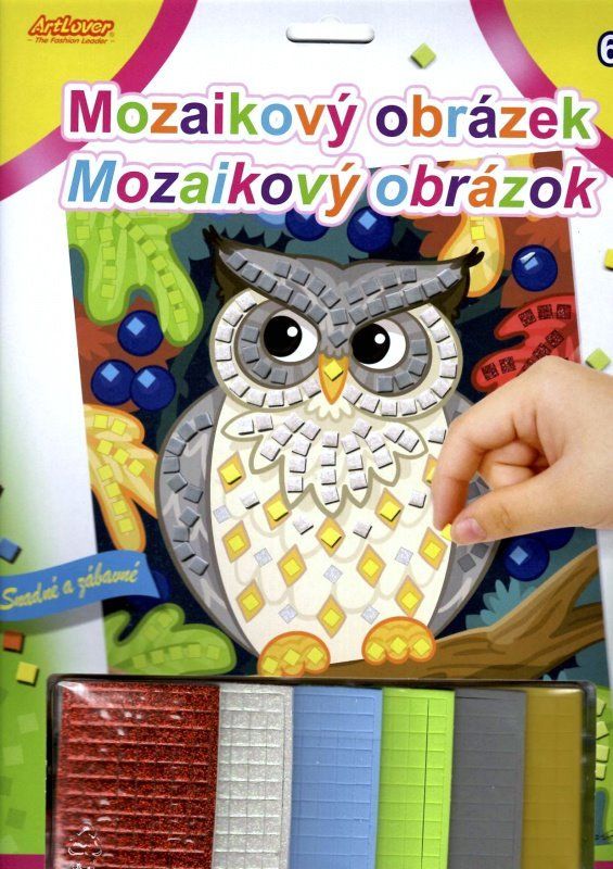 ARTLOVER Mozaikový obrázek Sova 20x29cm - obrázek 1