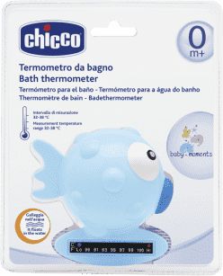 CHICCO Teploměr Rybička, světle-modrá - obrázek 1