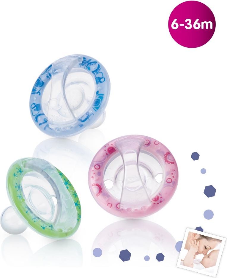 NUBY Šidítko silikonové Natural Flex 6-36m - obrázek 1