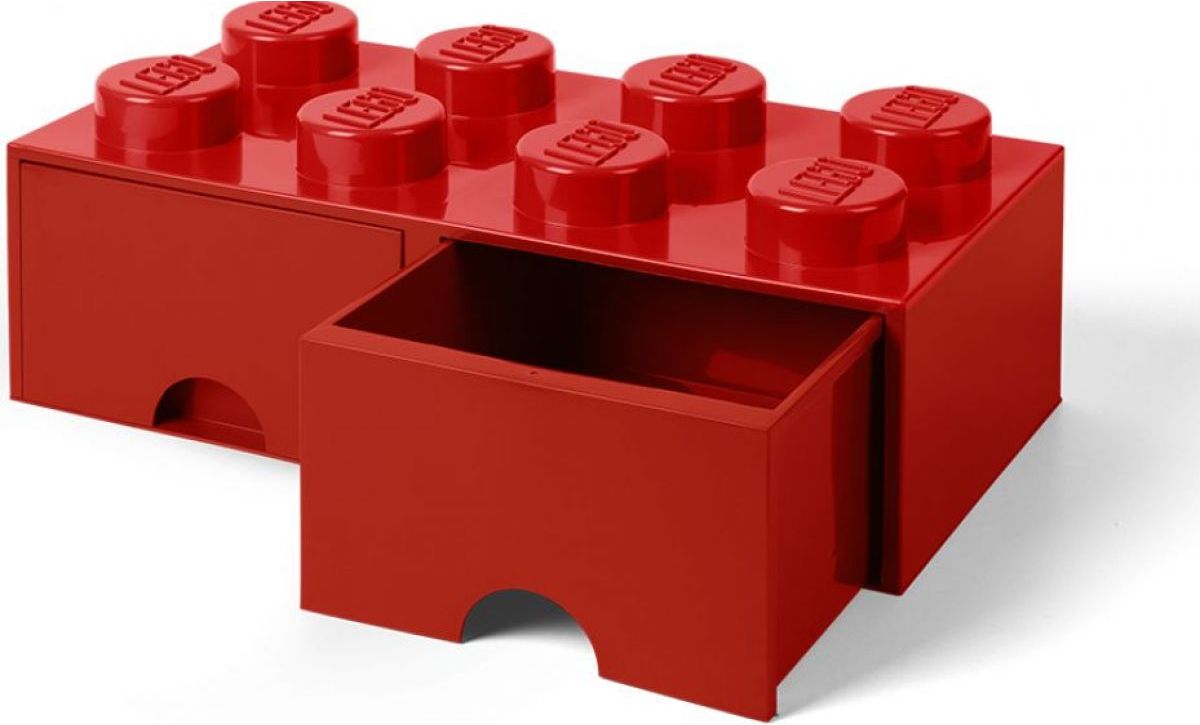LEGO Úložný box 8 se šuplíky Červená - obrázek 1