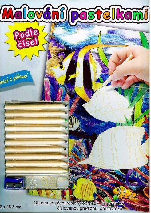 ARTLOVER Malování pastelkami - Rybky - obrázek 1
