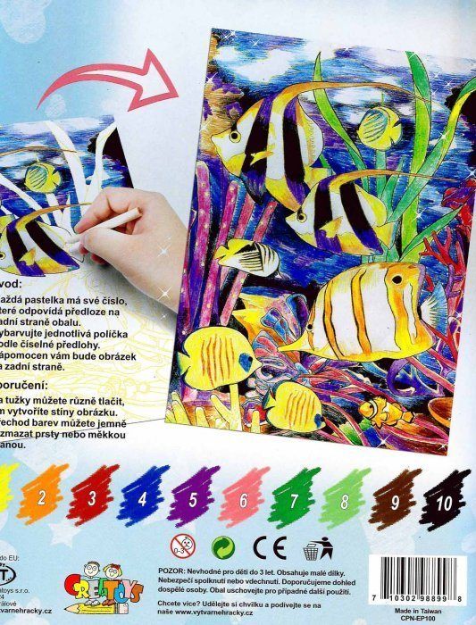 ARTLOVER Malování pastelkami - Rybky - obrázek 2