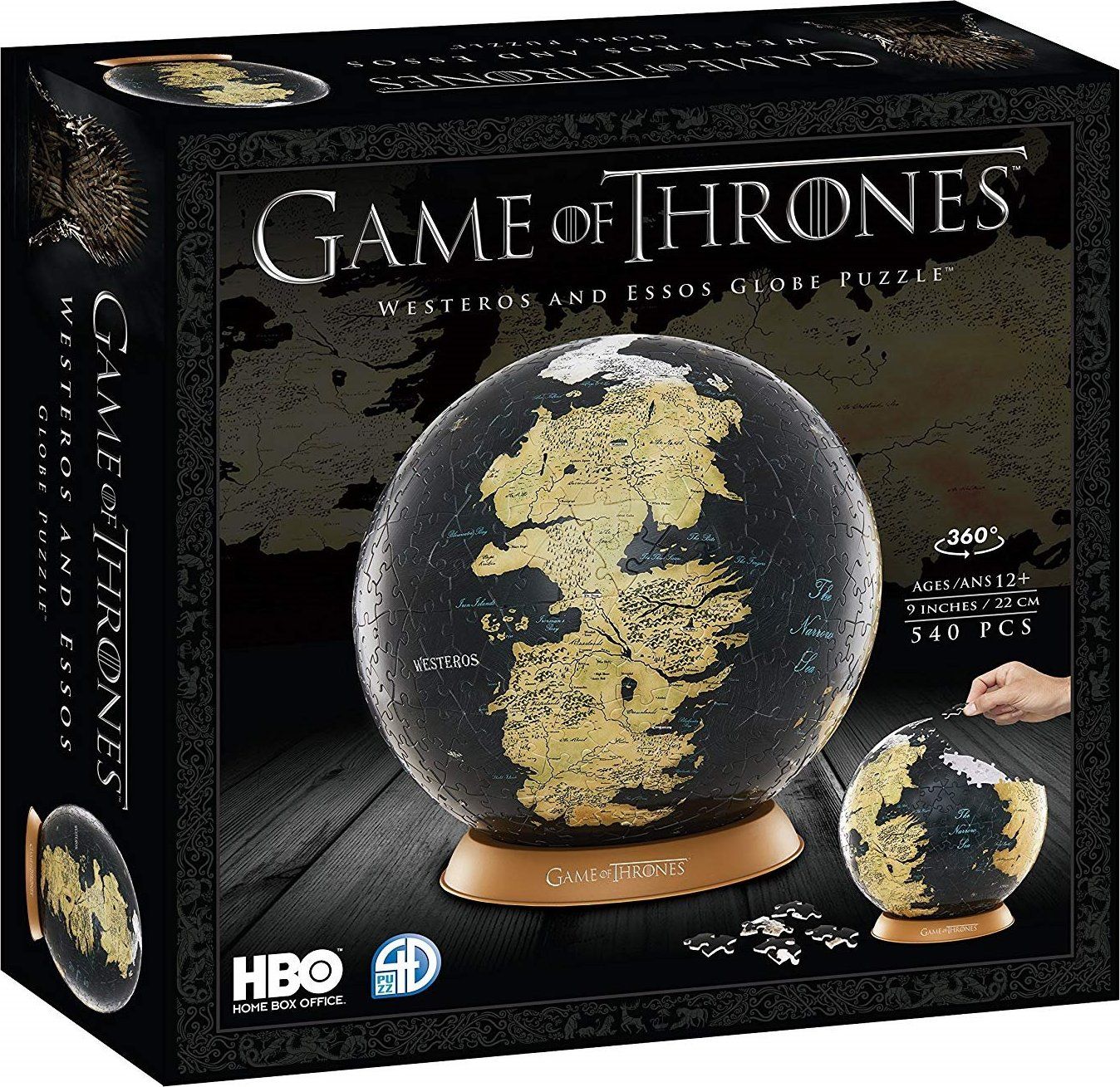 4D Cityscape Puzzleball Hra o Trůny: Westeros a Essos 540 dílků - obrázek 2