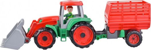 Truxx Traktor s přívěsem na seno v krabici - obrázek 1