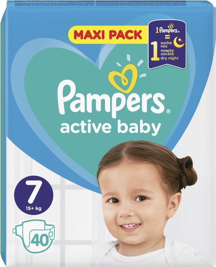 PAMPERS Active Baby VPP 7 XXL 40ks - obrázek 1
