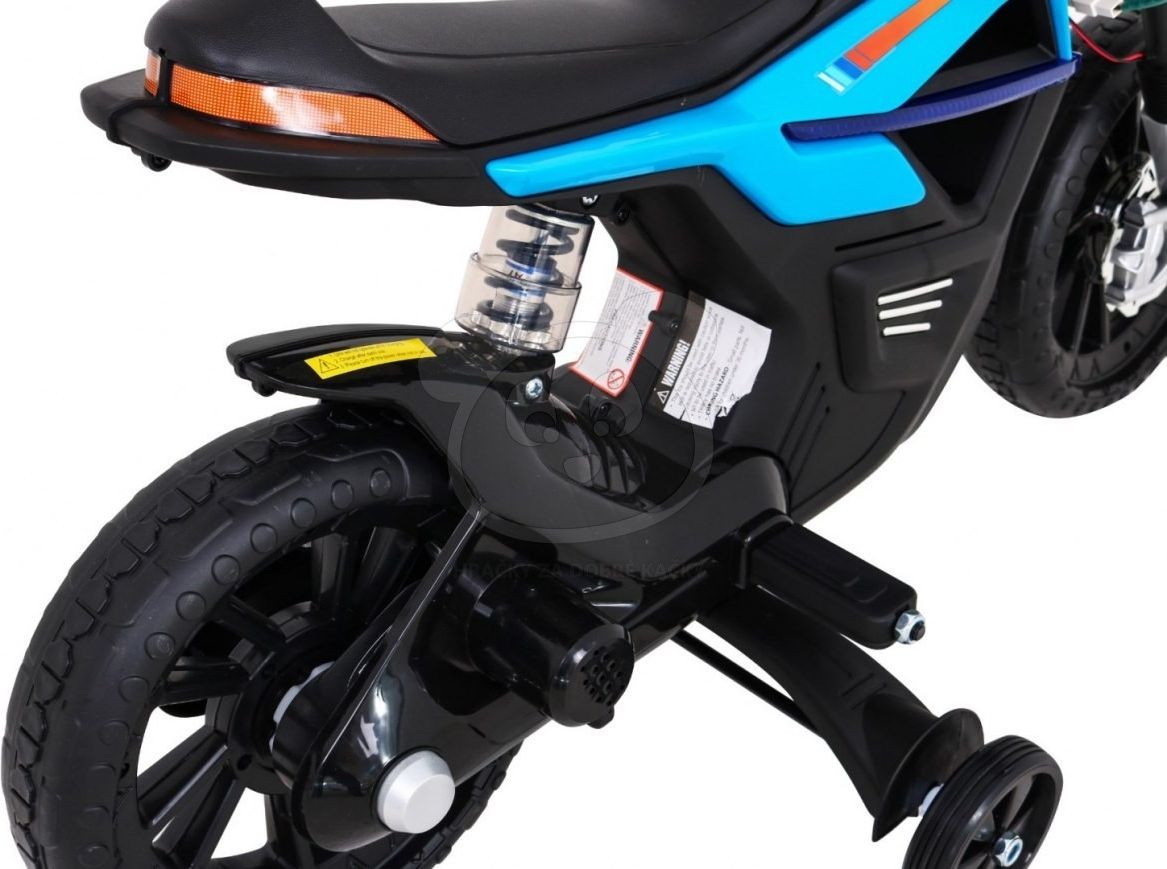 Dětská elektrická motorka Night Rider - modrá - obrázek 12