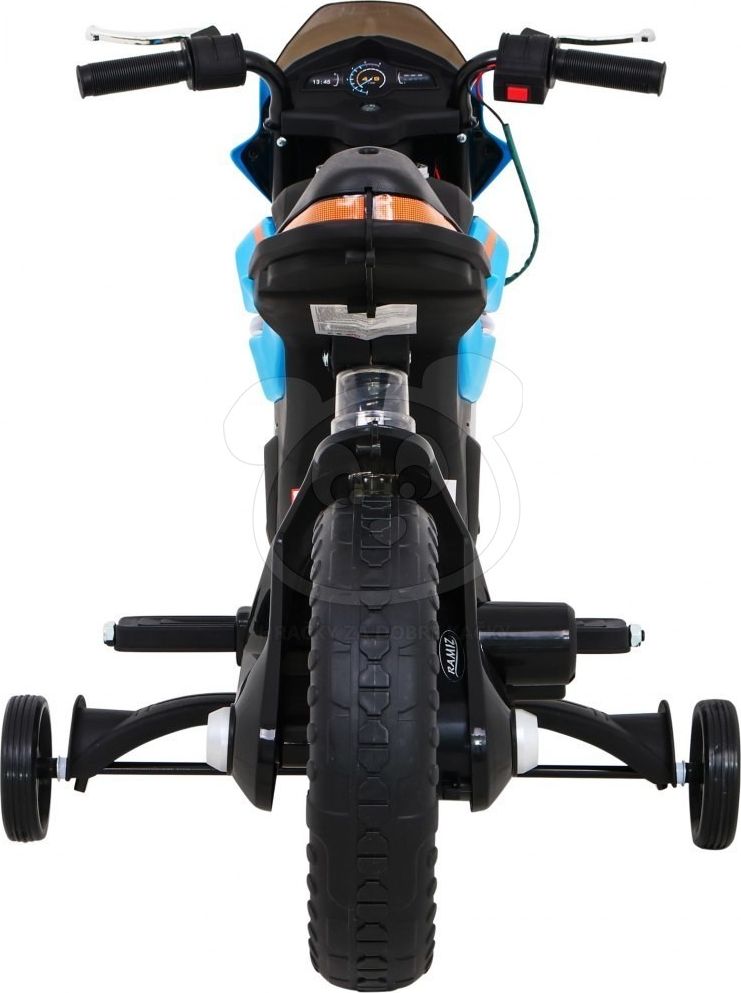 Dětská elektrická motorka Night Rider - modrá - obrázek 9