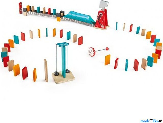 Dominová dráha - Mocné kladivo, 59 dílků (Hape) - obrázek 1