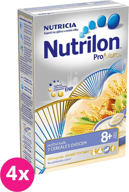 NUTRICIA Nutrilon 7 cereálií s ovocem 4x225 g - obrázek 1