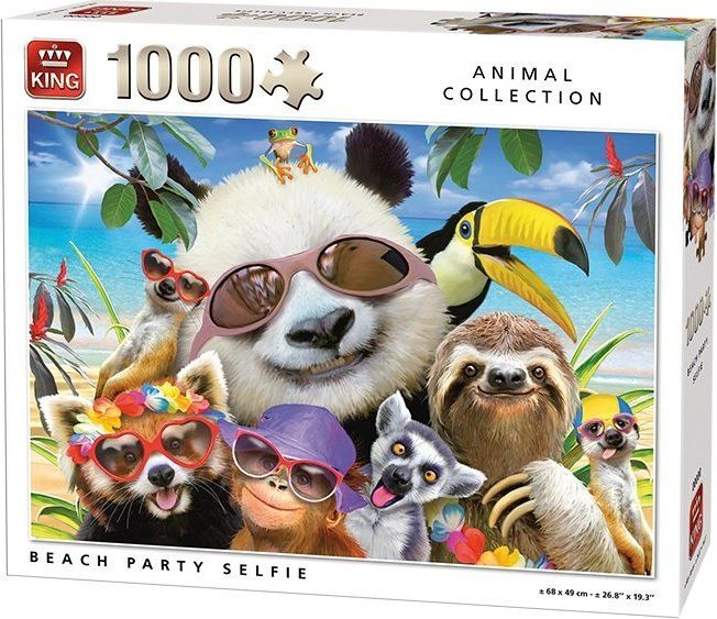 KING Puzzle Selfie z pláže 1000 dílků - obrázek 1
