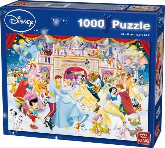 KING Puzzle Disney: Tanec na ledě 1000 dílků - obrázek 1