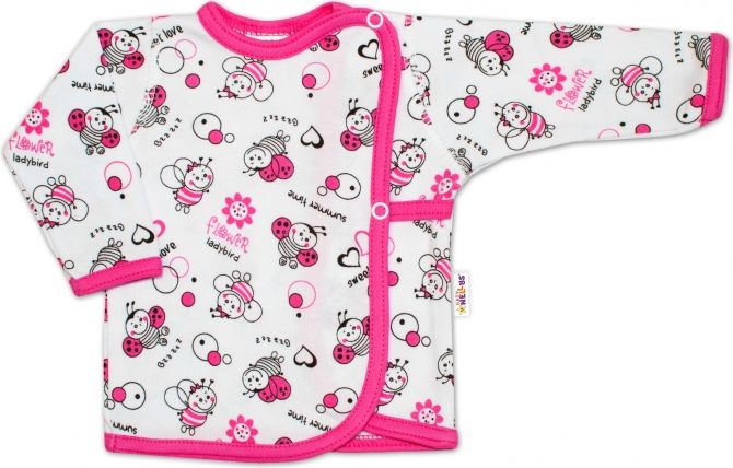 Baby Nellys Novorozenecká dívčí sada košilek Baby Nellys ® - 3 ks 56 (1-2m) - obrázek 2