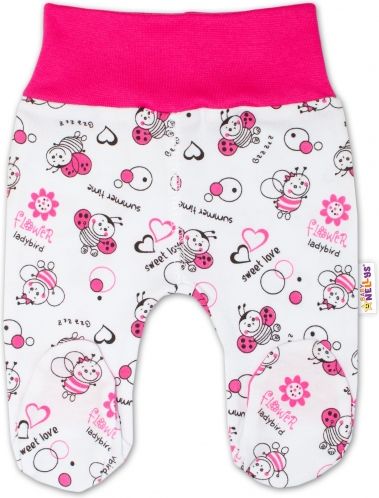 Baby Nellys Kojenecká dívčí sada polodupaček Baby Nellys ® - 3 ks, vel. 68 68 (4-6m) - obrázek 2