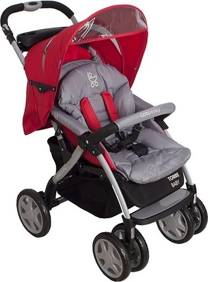 Coto baby Sportovní kočárek Torre 2017 Coto Baby - červená/šedá - obrázek 1