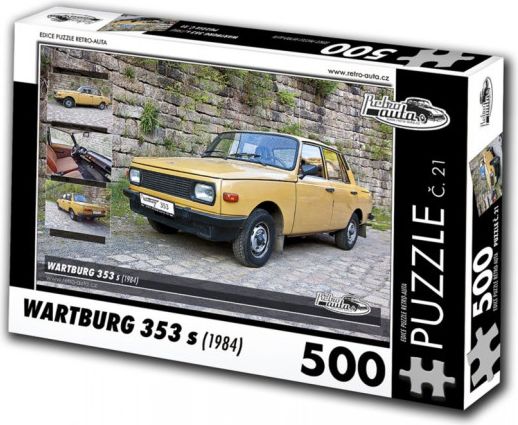RETRO-AUTA Puzzle č. 21 Wartburg 353 s (1984) 500 dílků - obrázek 1