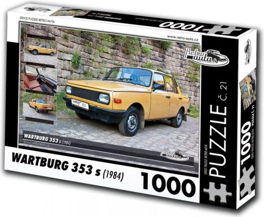 RETRO-AUTA Puzzle č. 21 Wartburg 353 s (1984) 1000 dílků - obrázek 1