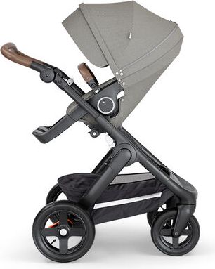 Stokke Kočárek Trailz™, hnědé madlo - Brushed Grey - obrázek 1