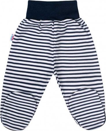 Kojenecké polodupačky New Baby Classic II s modrými pruhy, Modrá, 62 (3-6m) - obrázek 1