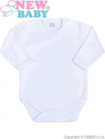Kojenecké body celorozepínací New Baby Classic bílé, Bílá, 62 (3-6m) - obrázek 1