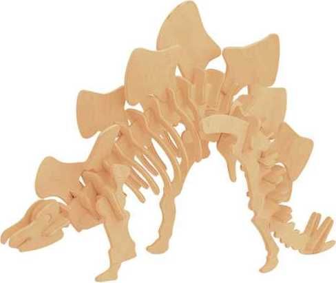 WOODCRAFT CONSTRUCTION KIT Woodcraft Dřevěné 3D puzzle Stegosaurus - obrázek 1