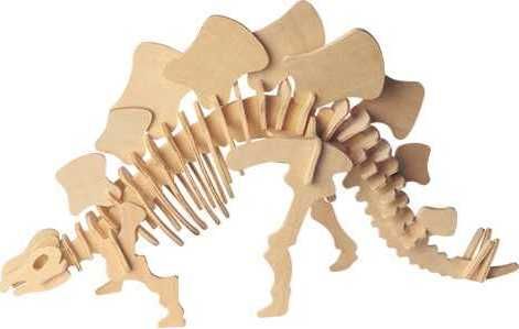 WOODCRAFT CONSTRUCTION KIT Woodcraft Dřevěné 3D puzzle Stegosaurus - obrázek 1