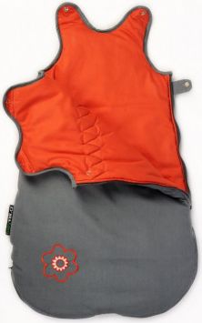Babyvak Spací pytel malý Šedá/oranžová - obrázek 1