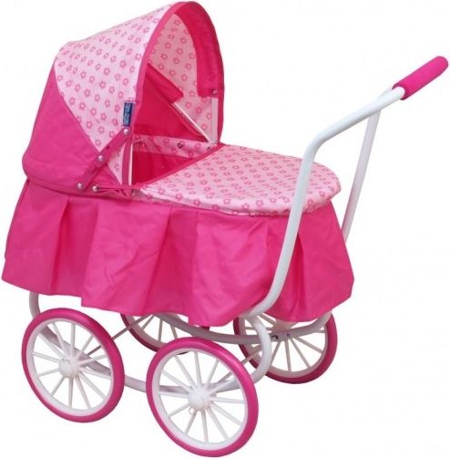 Hluboký kočárek pro panenky Baby Mix 9678-M1807W - obrázek 1