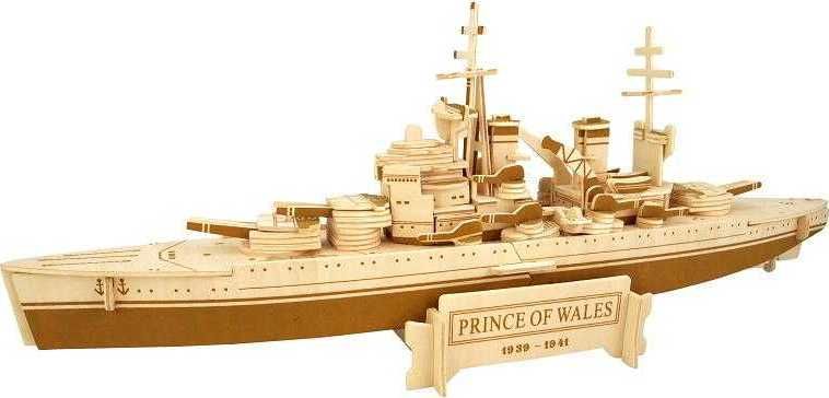 WOODCRAFT CONSTRUCTION KIT Woodcraft Dřevěné 3D puzzle bitevní loď Prince of Wales - obrázek 1