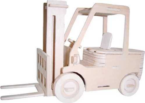 WOODCRAFT CONSTRUCTION KIT Woodcraft Dřevěné 3D puzzle vysokozdvižný vozík - obrázek 1