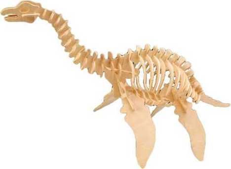 WOODCRAFT CONSTRUCTION KIT Woodcraft Dřevěné 3D puzzle Plesiosaurus - obrázek 1