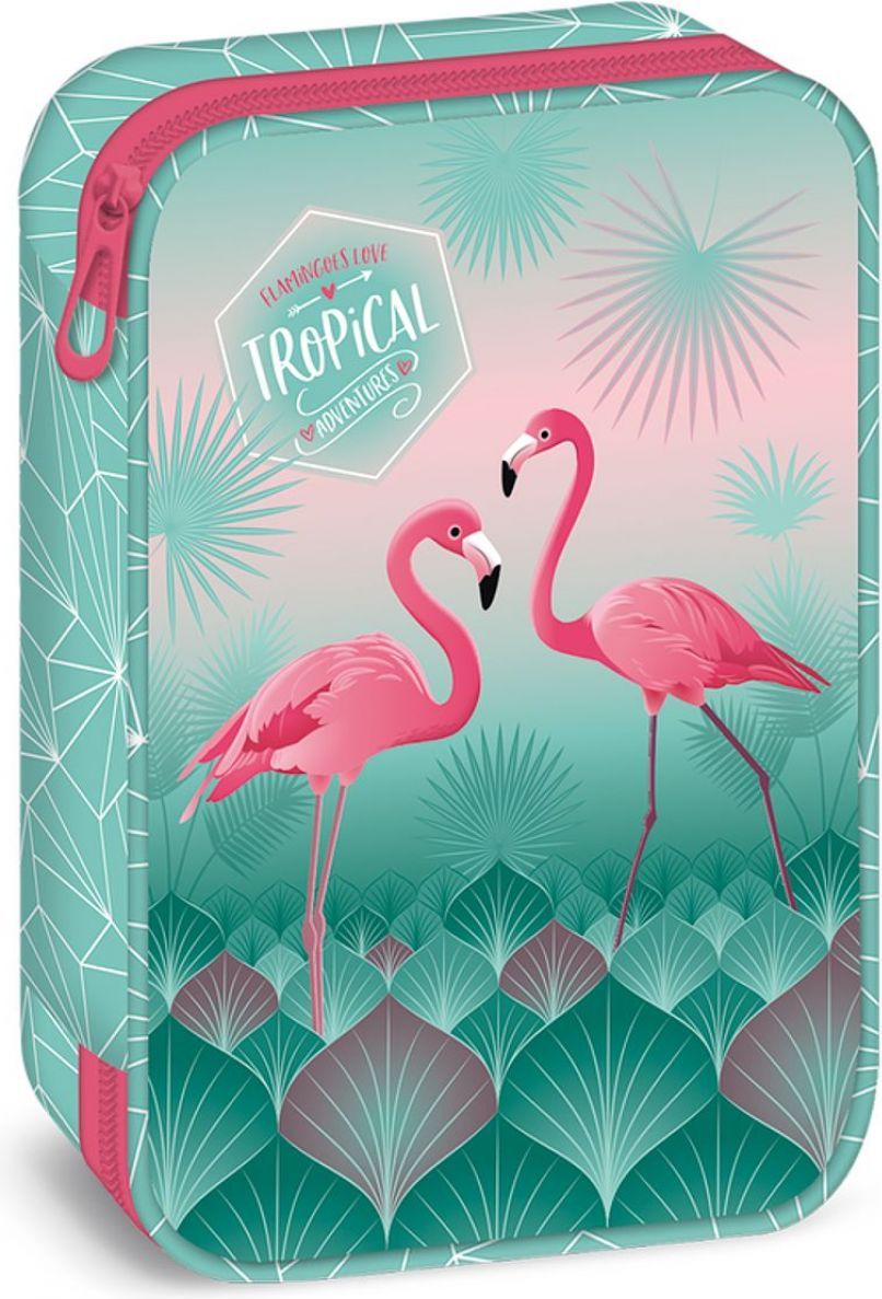 Ars Una Školní penál Pink Flamingo - obrázek 1