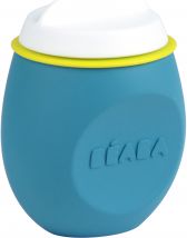 Beaba Fľaštička Squeez'Portion Blue silikónová 180 ml - obrázek 1