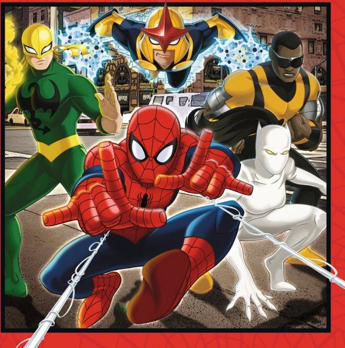RAVENSBURGER Puzzle Spiderman, 3v1 (25,36,49 dílků) + pexeso - obrázek 3