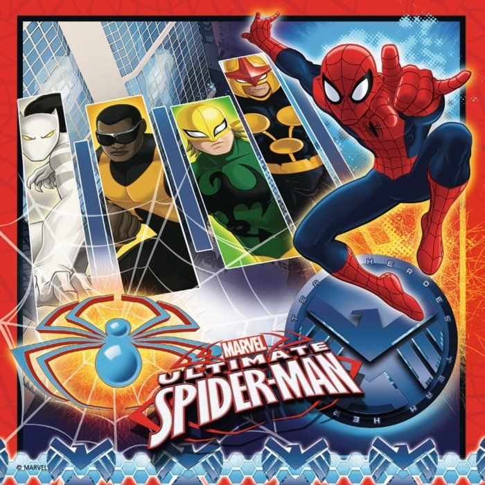 RAVENSBURGER Puzzle Spiderman, 3v1 (25,36,49 dílků) + pexeso - obrázek 4
