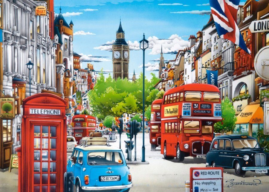 CASTORLAND Puzzle Londýn, Velká Británie 1500 dílků - obrázek 1