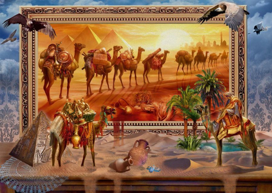 SCHMIDT Puzzle Probuzeni k životu: Egypt 1000 dílků - obrázek 1